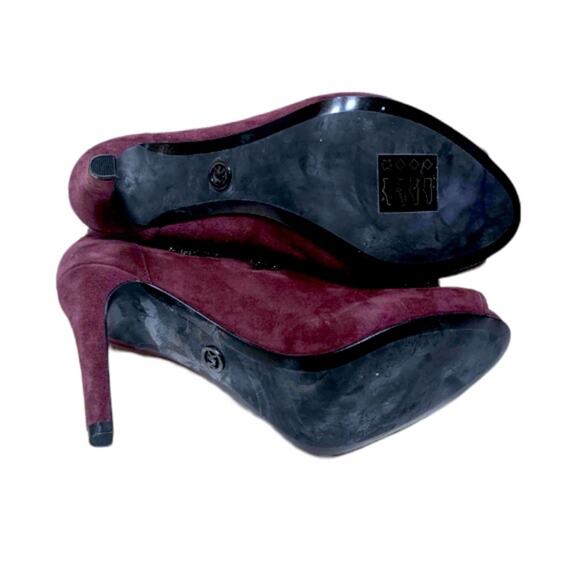 Michael Kors Suede Rhinestone Trim Peep-toe Heel Boots/Booties - Picture 7 of 8